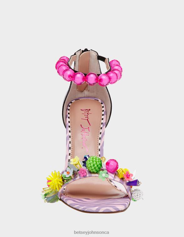Women Clooney Pink Multi Betsey Johnson Shoes JHZ8F98