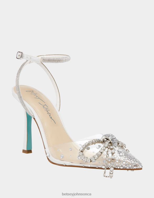 Women Drea White Betsey Johnson Shoes JHZ8F102