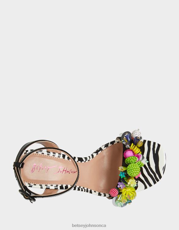 Women Jorden Black Multi Betsey Johnson Shoes JHZ8F104