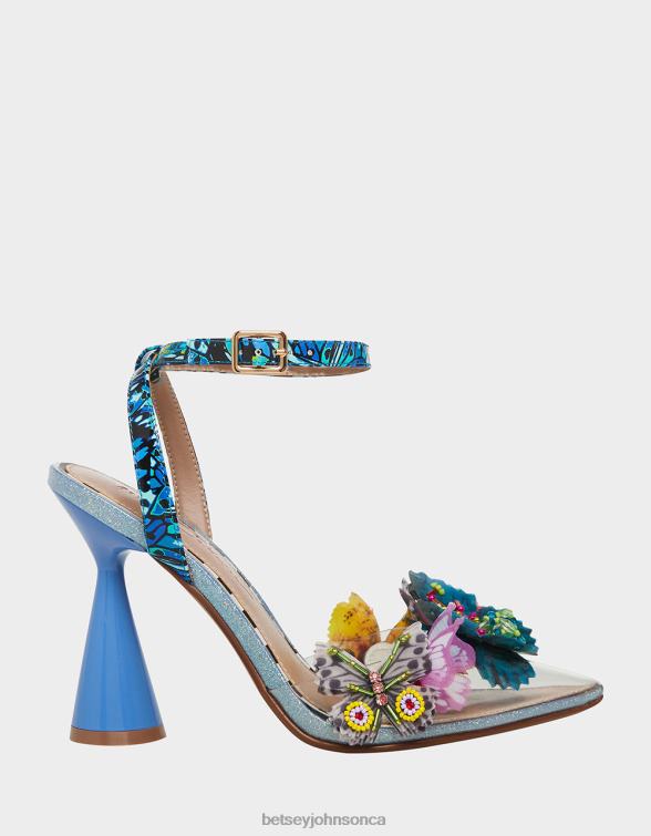 Women Nadya Blue Multi Betsey Johnson Shoes JHZ8F42