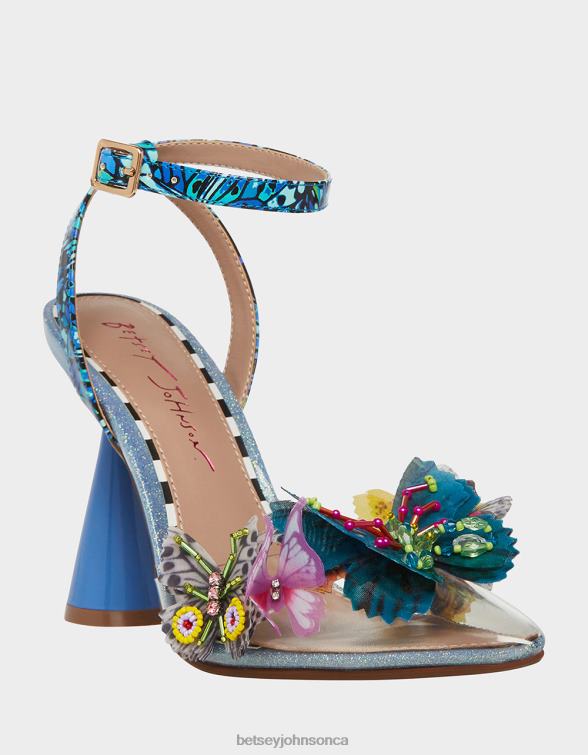 Women Nadya Blue Multi Betsey Johnson Shoes JHZ8F42