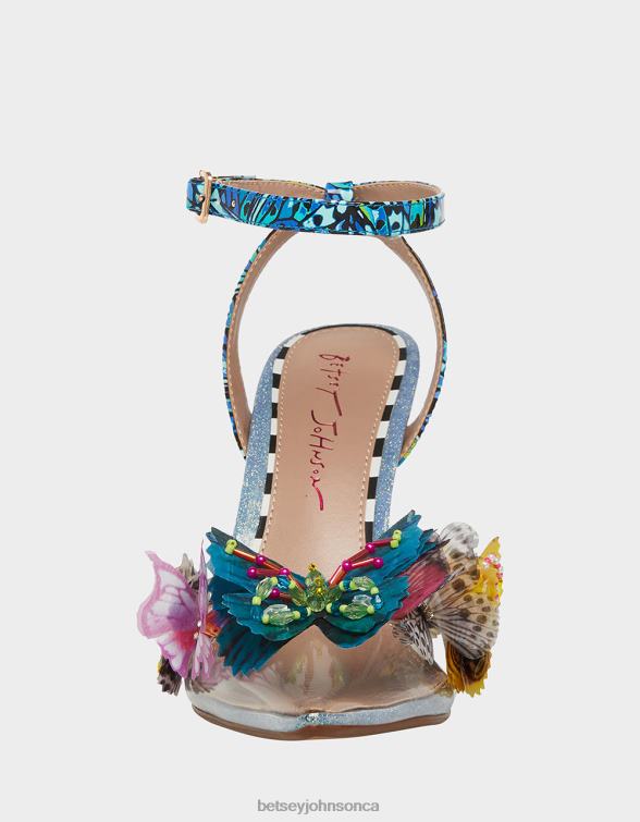 Women Nadya Blue Multi Betsey Johnson Shoes JHZ8F42