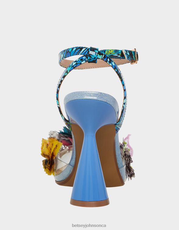 Women Nadya Blue Multi Betsey Johnson Shoes JHZ8F42