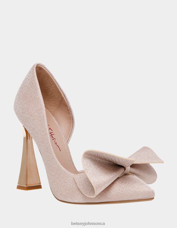 Women Nobble Champagne Betsey Johnson Shoes JHZ8F62