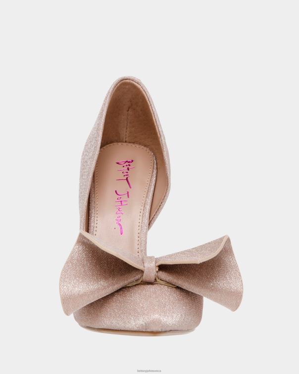 Women Nobble Champagne Betsey Johnson Shoes JHZ8F62