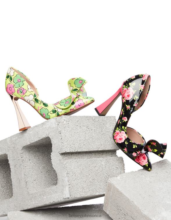 Women Nobble-P Black Multi Betsey Johnson Shoes JHZ8F124