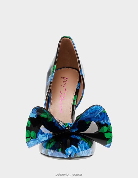 Women Nobble-P Blue Multi Betsey Johnson Shoes JHZ8F128
