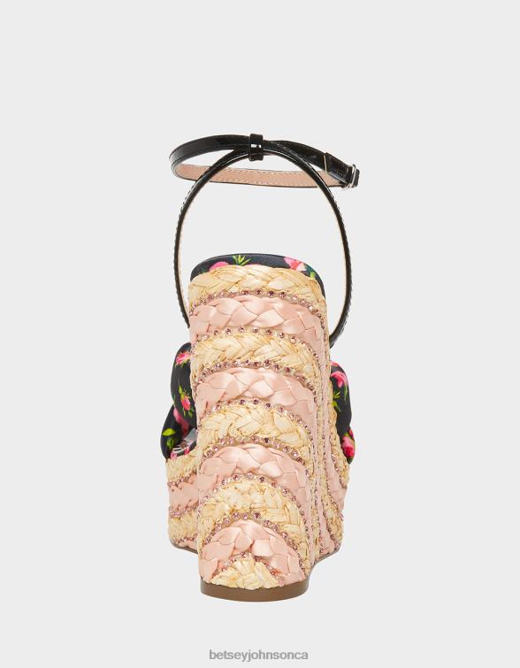 Women Pansie Black Multi Betsey Johnson Shoes JHZ8F137