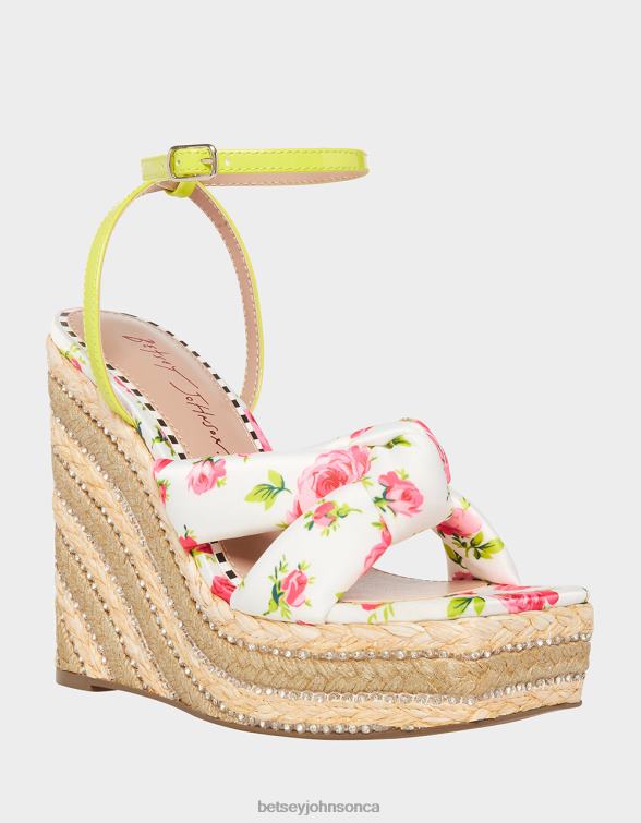 Women Pansie White Multi Betsey Johnson Shoes JHZ8F127