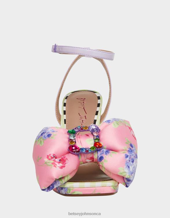 Women Pollie Pink Multi Betsey Johnson Shoes JHZ8F73