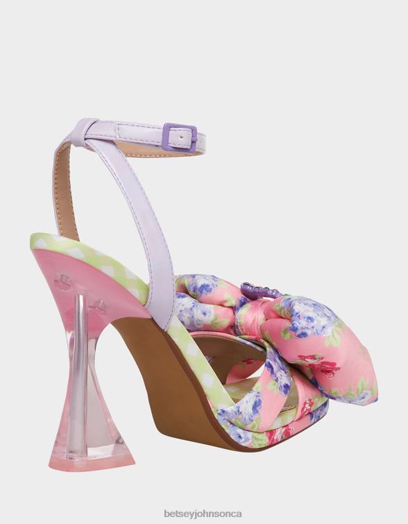 Women Pollie Pink Multi Betsey Johnson Shoes JHZ8F73