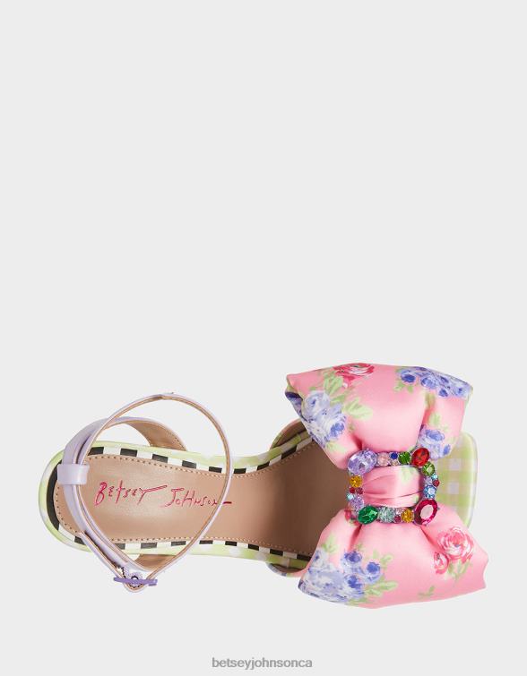 Women Pollie Pink Multi Betsey Johnson Shoes JHZ8F73
