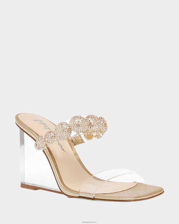 Women Troy Gold Betsey Johnson Shoes JHZ8F141