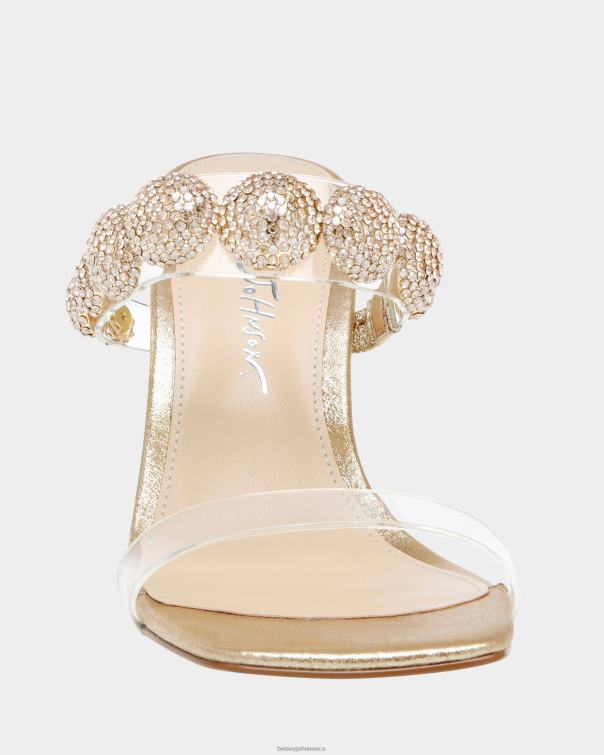 Women Troy Gold Betsey Johnson Shoes JHZ8F141