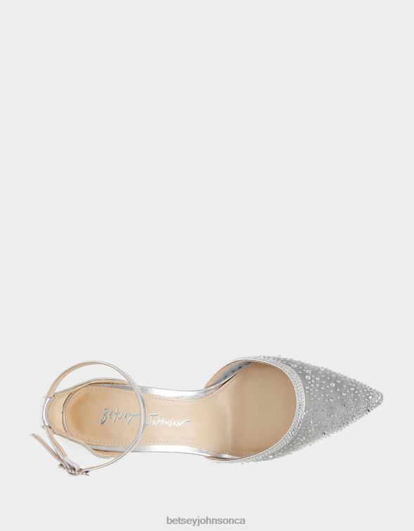 Women Viola Silver Betsey Johnson Shoes JHZ8F29
