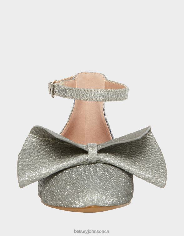 Kids Noble Silver Betsey Johnson Shoes JHZ8F32