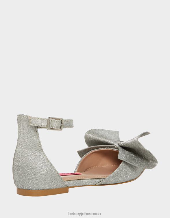 Kids Noble Silver Betsey Johnson Shoes JHZ8F32