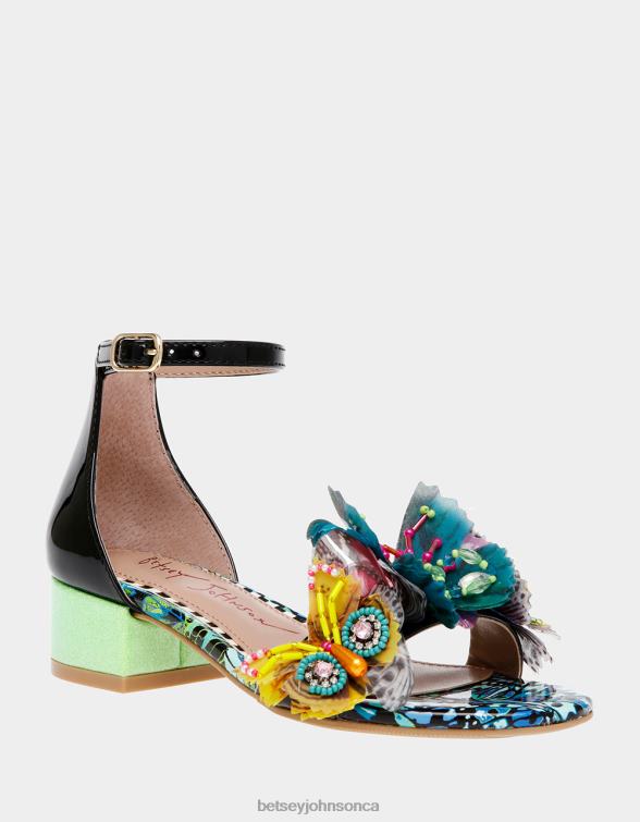 Kids Pippy Black Multi Betsey Johnson Shoes JHZ8F103