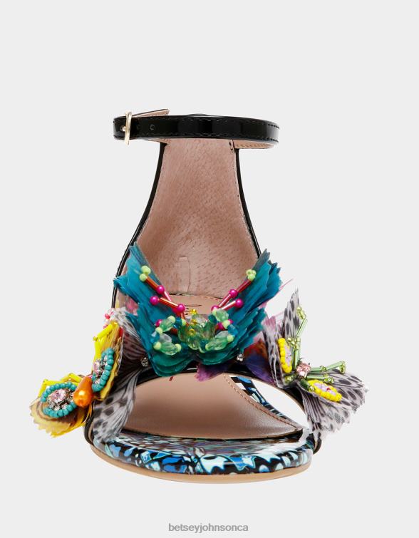 Kids Pippy Black Multi Betsey Johnson Shoes JHZ8F103