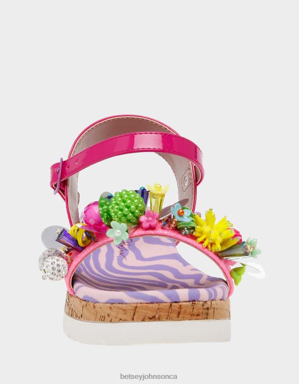 Kids Frank Pink Multi Betsey Johnson Shoes JHZ8F164