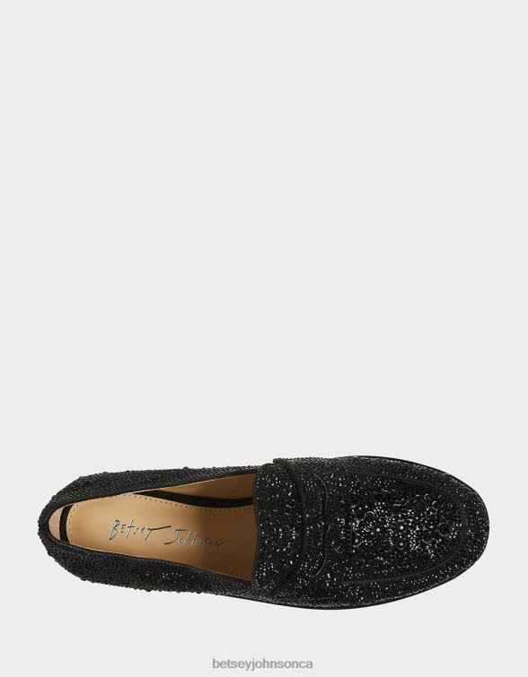 Women Aron Black Betsey Johnson Shoes JHZ8F46