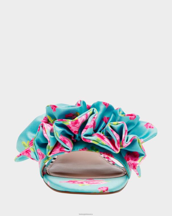 Women Alivia Blue Multi Betsey Johnson Shoes JHZ8F68