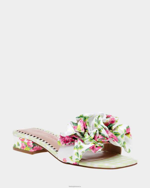 Women Alivia White Multi Betsey Johnson Shoes JHZ8F80