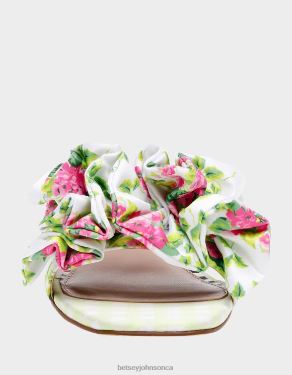 Women Alivia White Multi Betsey Johnson Shoes JHZ8F80