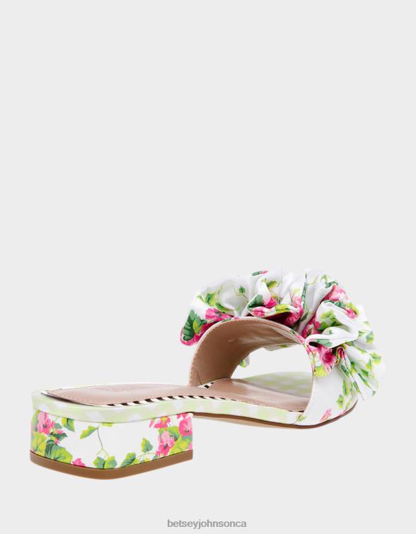 Women Alivia White Multi Betsey Johnson Shoes JHZ8F80