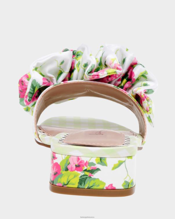 Women Alivia White Multi Betsey Johnson Shoes JHZ8F80