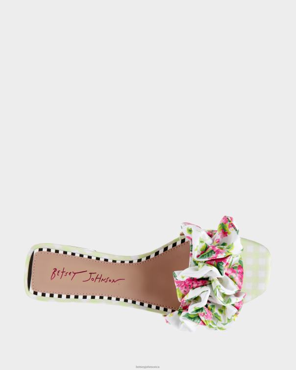 Women Alivia White Multi Betsey Johnson Shoes JHZ8F80