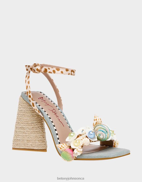 Women Anckor Leopard Multi Betsey Johnson Shoes JHZ8F60