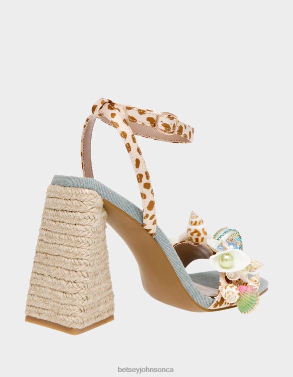 Women Anckor Leopard Multi Betsey Johnson Shoes JHZ8F60