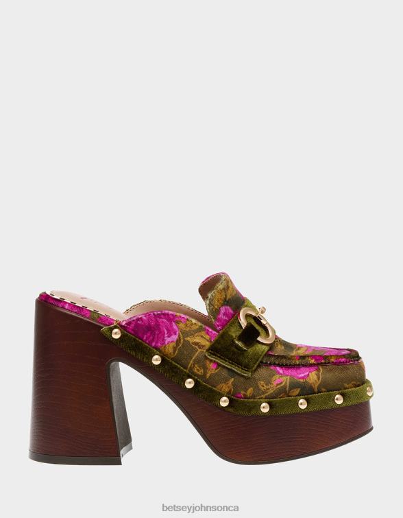 Women Aydin Green Multi Betsey Johnson Shoes JHZ8F123