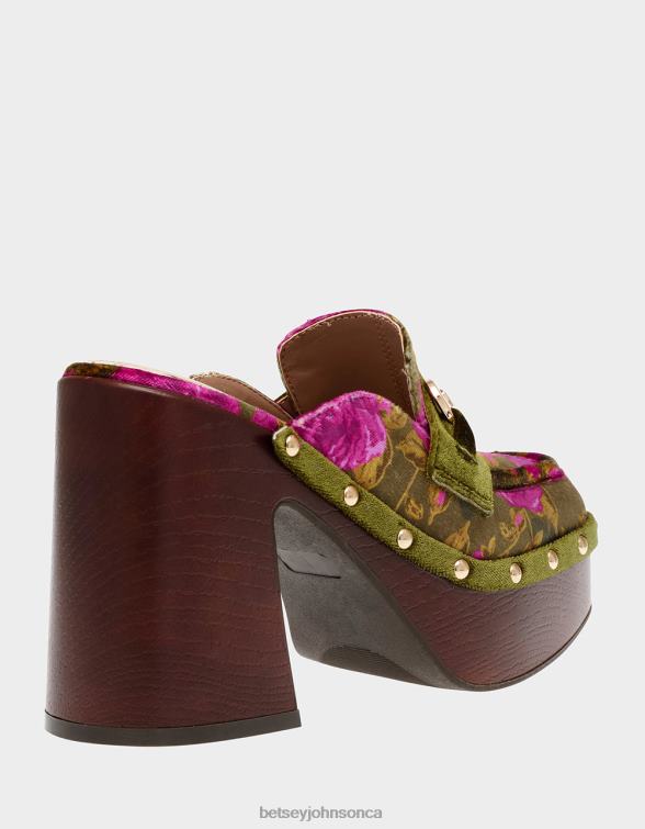 Women Aydin Green Multi Betsey Johnson Shoes JHZ8F123