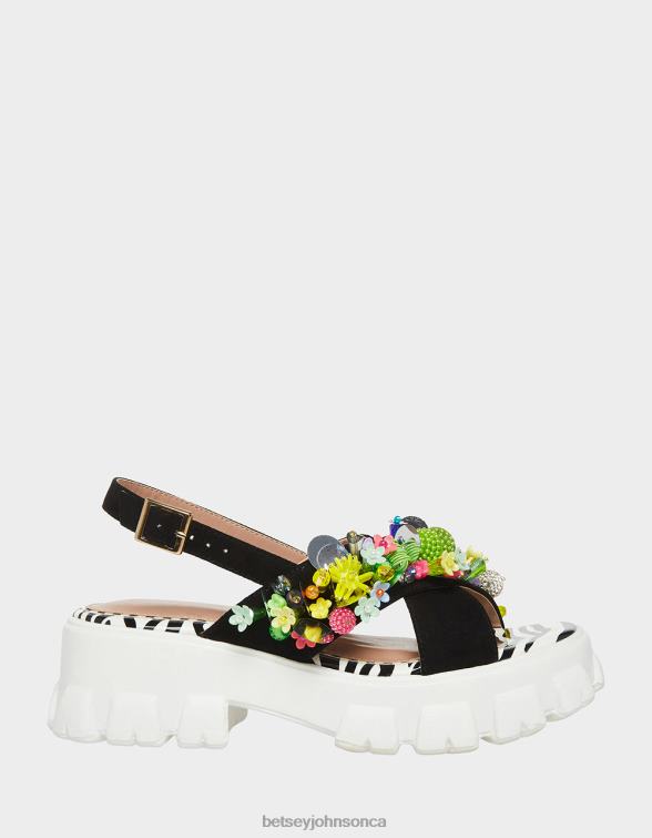 Women Frankee Black Multi Betsey Johnson Shoes JHZ8F90