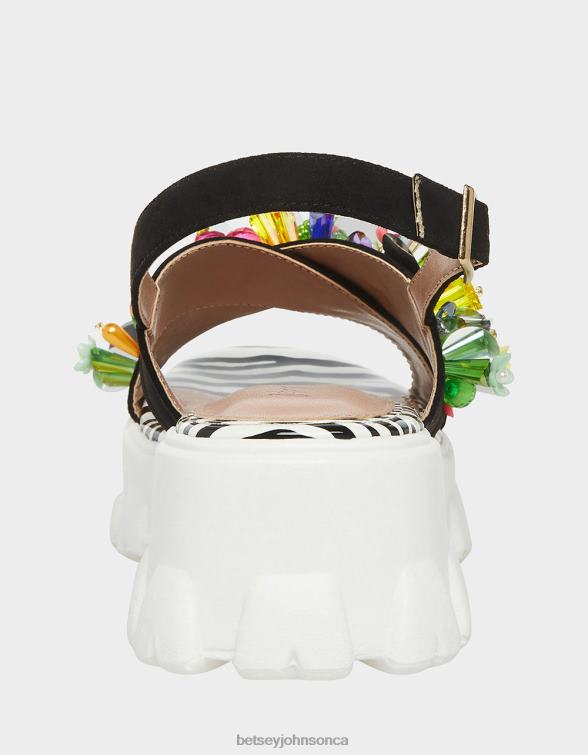 Women Frankee Black Multi Betsey Johnson Shoes JHZ8F90