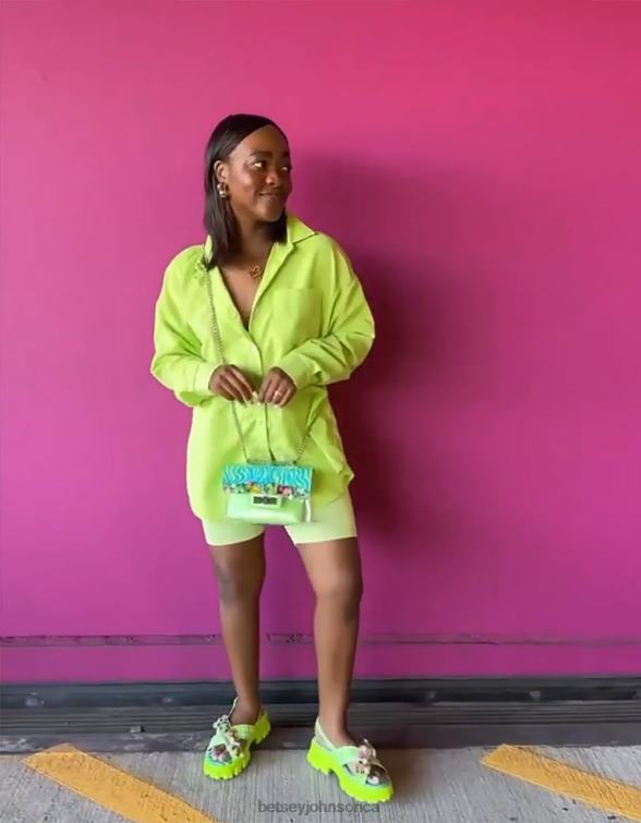 Women Frankee Green Multi Betsey Johnson Shoes JHZ8F125