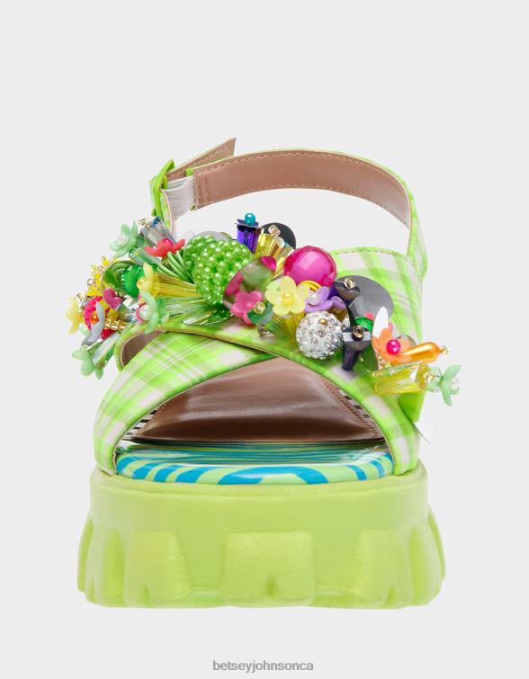 Women Frankee Green Multi Betsey Johnson Shoes JHZ8F125