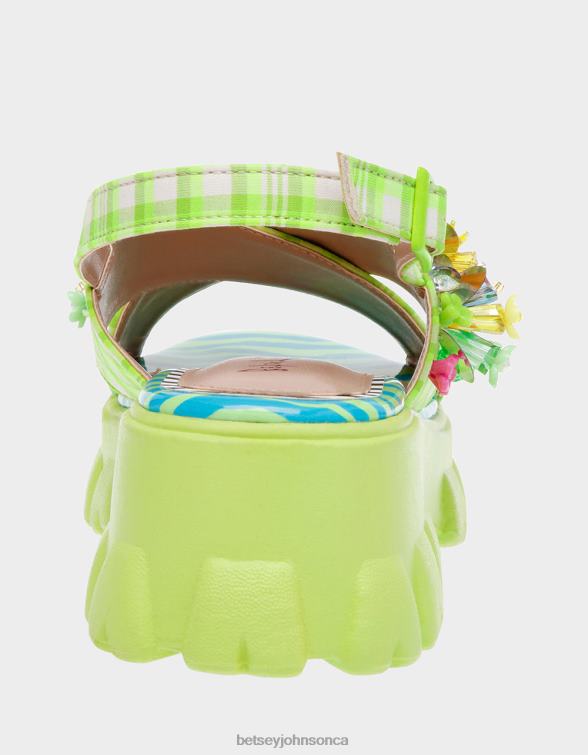 Women Frankee Green Multi Betsey Johnson Shoes JHZ8F125