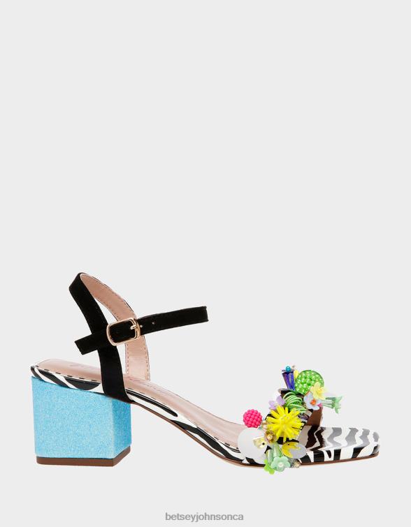 Women Jayleene Black Multi Betsey Johnson Shoes JHZ8F106