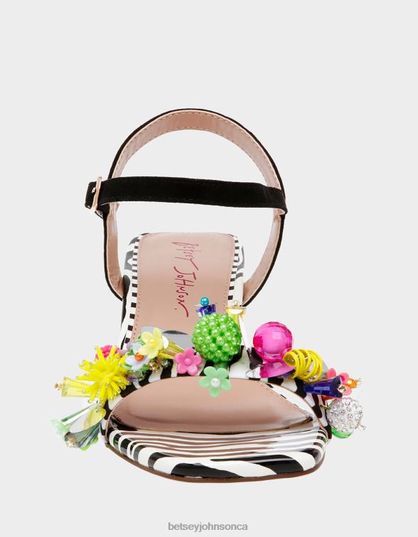 Women Jayleene Black Multi Betsey Johnson Shoes JHZ8F106