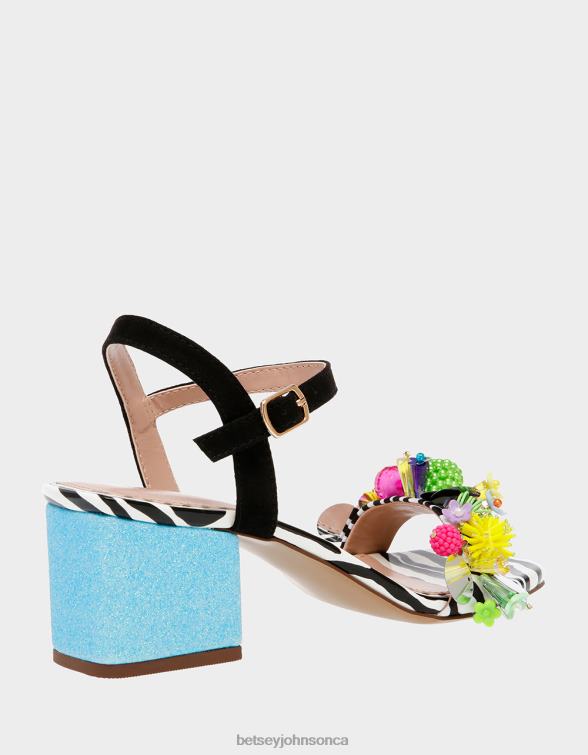 Women Jayleene Black Multi Betsey Johnson Shoes JHZ8F106