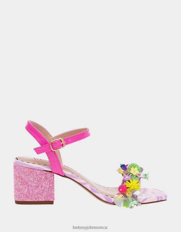 Women Jayleene Pink Multi Betsey Johnson Shoes JHZ8F97