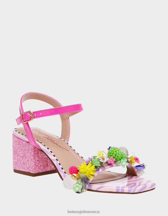 Women Jayleene Pink Multi Betsey Johnson Shoes JHZ8F97