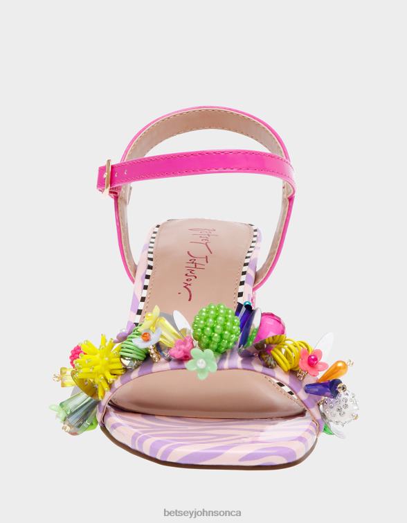 Women Jayleene Pink Multi Betsey Johnson Shoes JHZ8F97