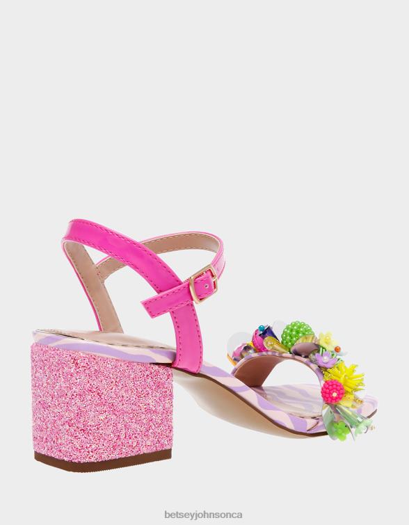 Women Jayleene Pink Multi Betsey Johnson Shoes JHZ8F97