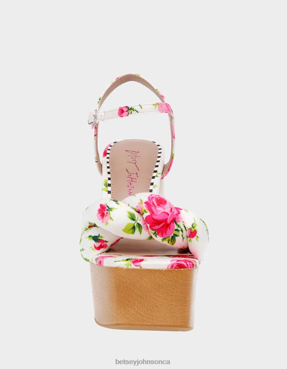 Women Mandee White Multi Betsey Johnson Shoes JHZ8F120