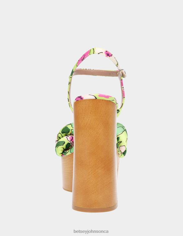 Women Mandee Yellow Multi Betsey Johnson Shoes JHZ8F115