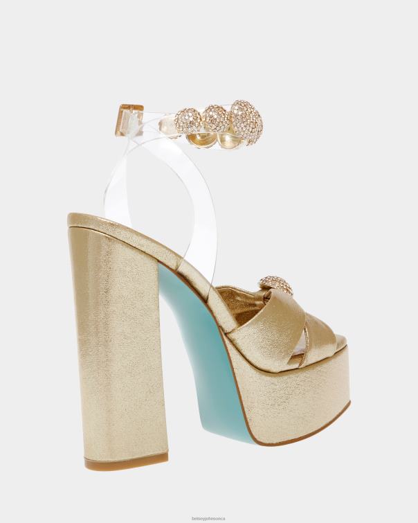 Women Mason Gold Betsey Johnson Shoes JHZ8F112